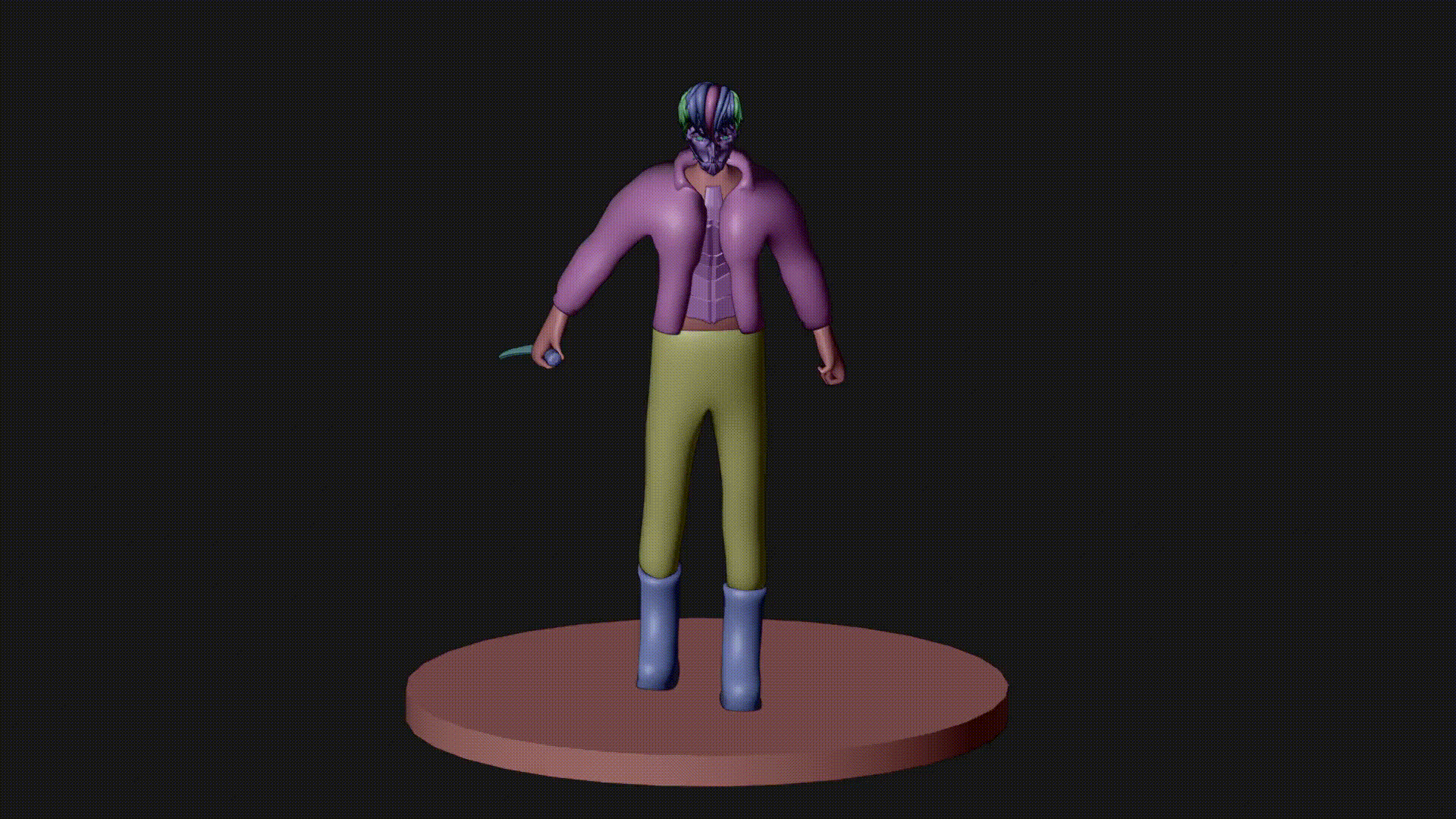 Clay render turntable