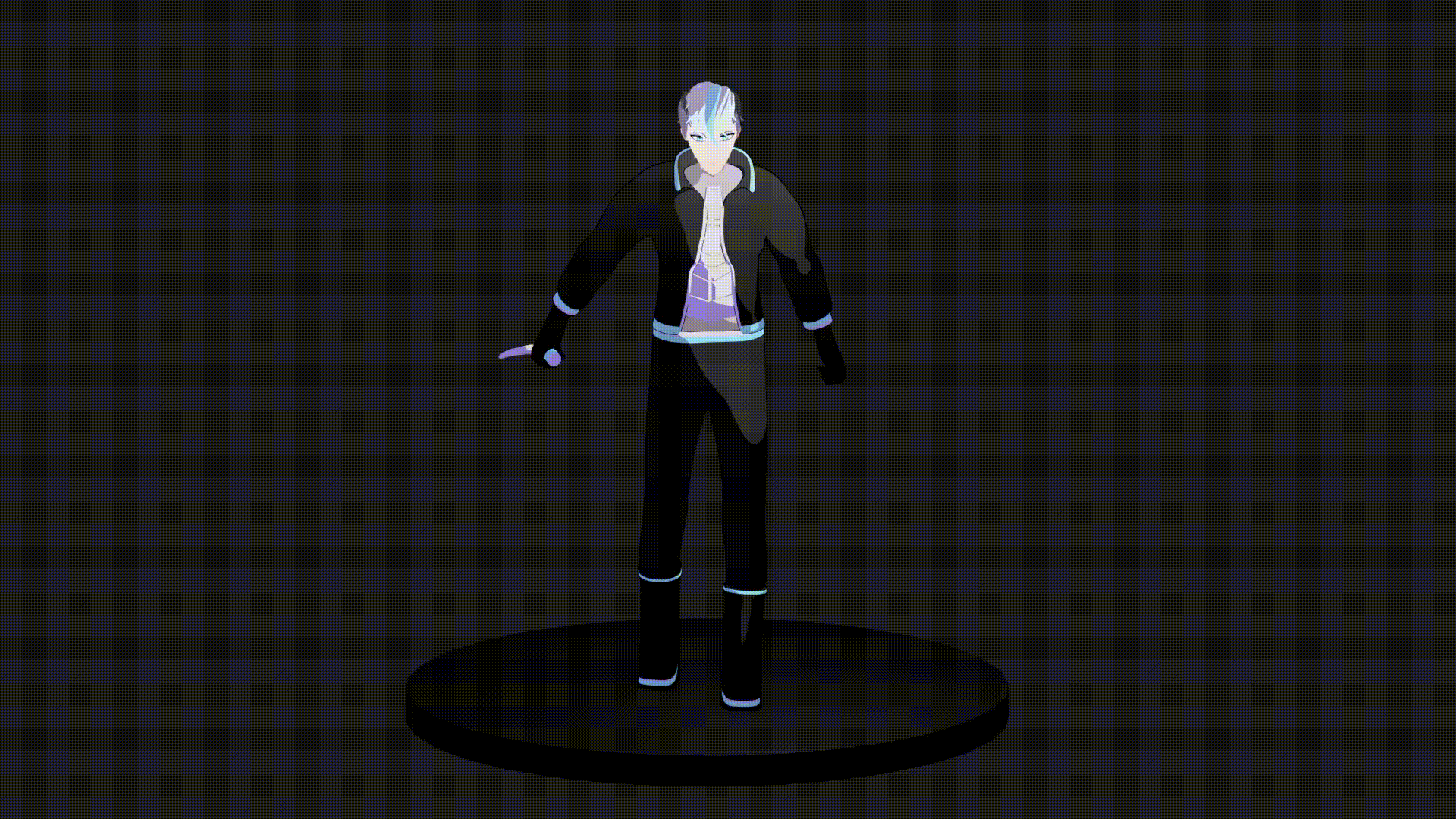 Jin pose turntable animation