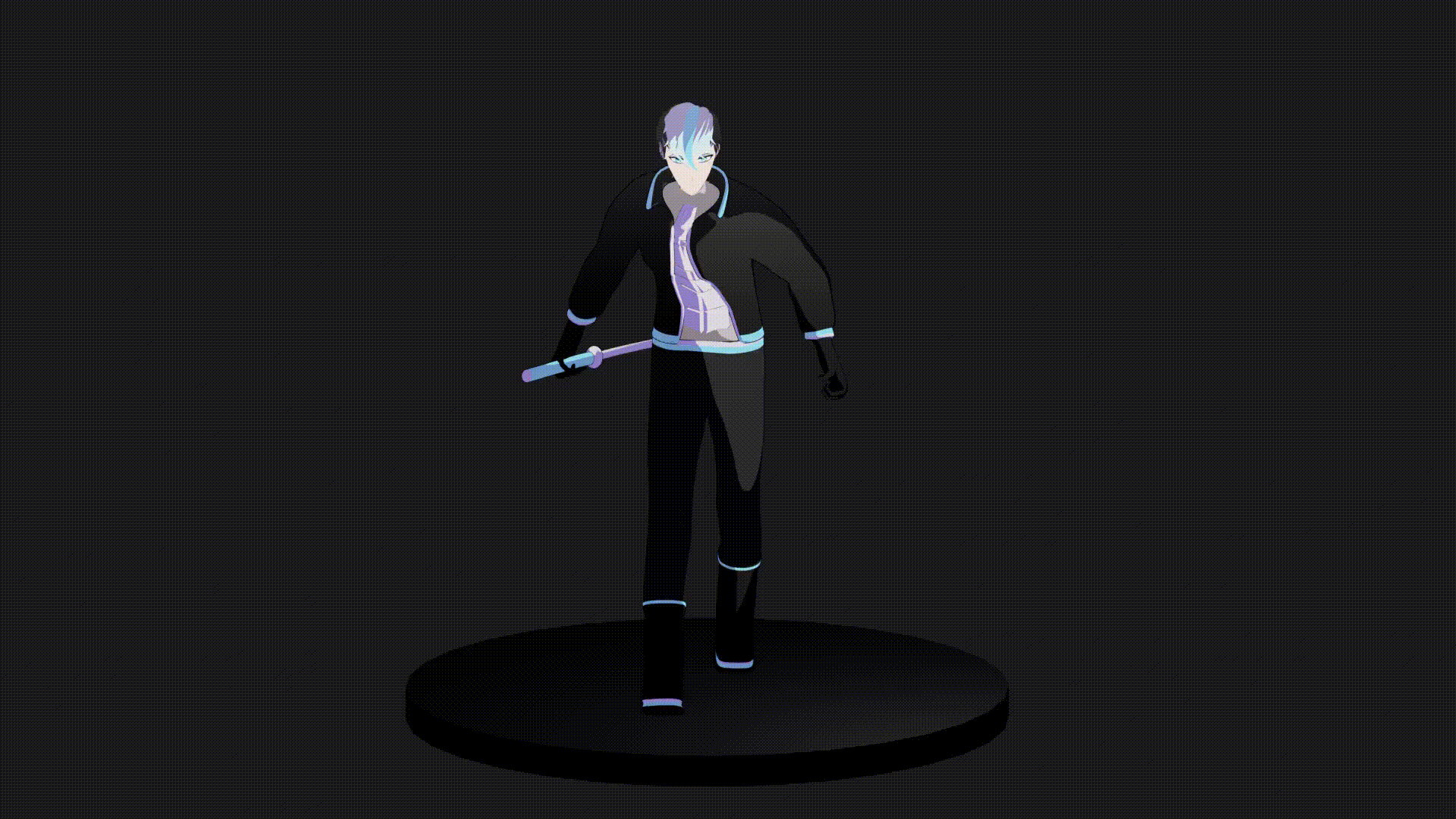 Jin idle turntable animation